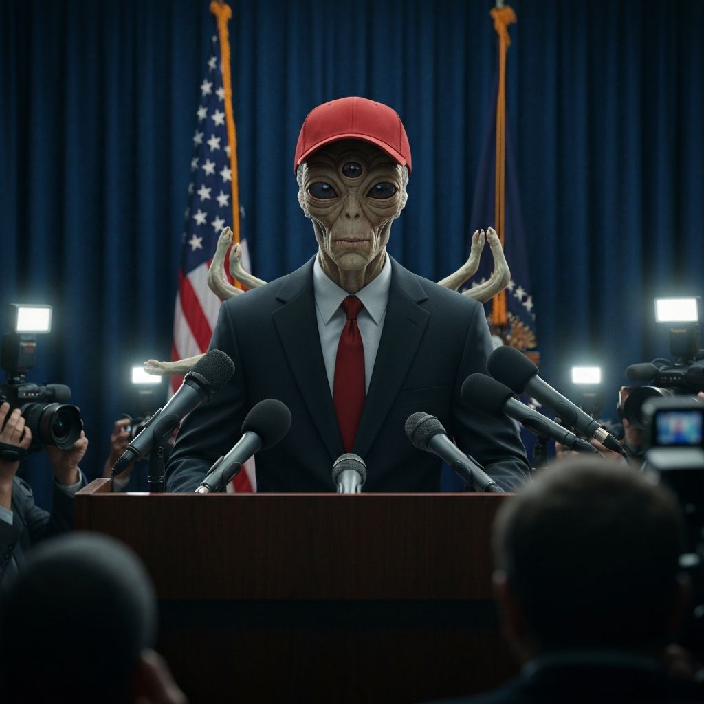 Press briefing at the West Wing podium