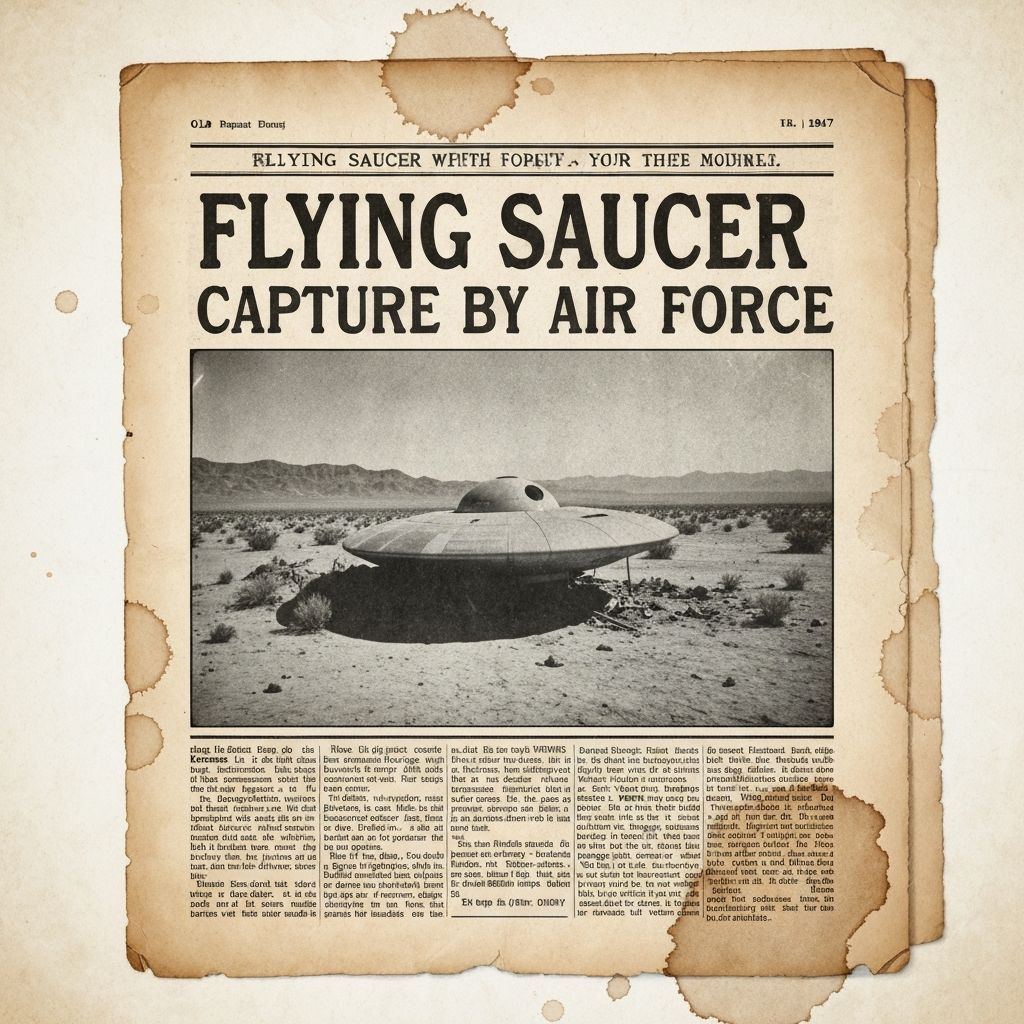 Roswell 1947 newspaper clipping